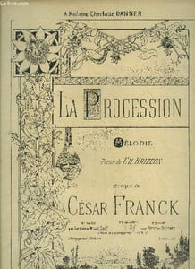 La procession, édition pour voix debarython ou de mezzo soprano.