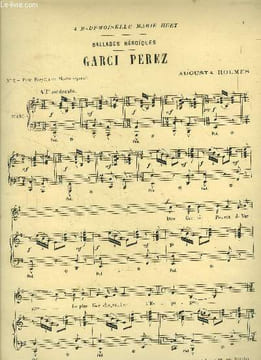 Garci Perez, pour piano. Holmès Augusta