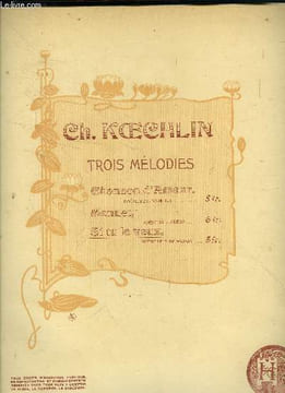 Si tu le veux, pour piano et chant. Koechlin Ch.