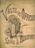 Valse des officiers. De Beaufort Louis