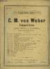 Compositions pour piano à 2 mains. Von Weber C.M.