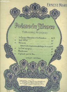 Poème du silence I - Le temps l'étendue et le nombre... pour piano et chant