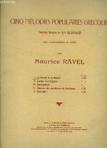Le réveil de la Mariée, pour piano et chant