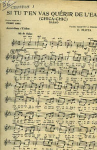 Situ t'en vas quérir de l'eau pour accordéon violon/ Pantuflas pour accordéon violon