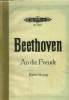 An die Freude- Letzter satz der neunten symphonie , op 125- Klavierauszug. Beethoven L.V./ Hofmann Richard