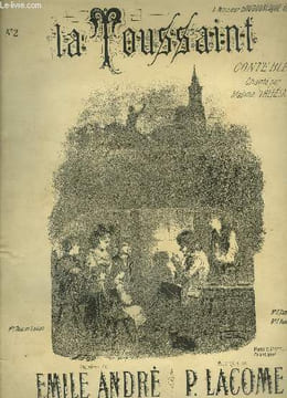 La toussaint, conte bleu pour piano et chant, baryton ou mezzo soprano. Lacome P.