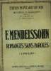 Romance sans paroles, pour piano. Mendelssohn F.- Bartholdy