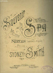 Souvenir de Spa pour piano, op 12