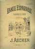 Danse espagnole, fragment de salon pour piano. Ascher J.