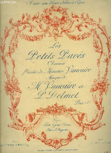 Les petits pavés pour piano et chant (baryton ou mezzo-sop.)