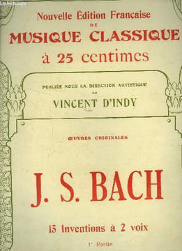 15 invention à 2 voix, 1re partie. Bach J.S.