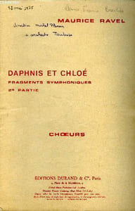 Daphnis et chloé, fragmets symphoniques 2e partie- choeurs