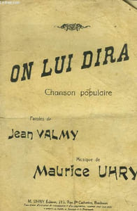 On lui dira, chanson populaire