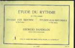 Etude du rythme , volume 1. Dandelot Georges