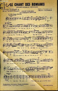 La chant des romanis pour chant violons accordéon guitare/ AU beau pays de Séville pour chant accordéon guitare
