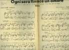 Ogni sera finisce un amore pour piano conducteur/ Raggio nella nebbia pour piano conducteur. Salina Pagano