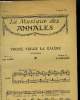 La musique des annales N° 3, 5 février 1922, supplément aux annales politiques et littéraires N° 2015. Collectif