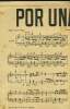 Por una mujer pour piano conducteur, violoncelle ou trombone, contrebasse, pisrons en si b, saxo alto mi b , 1er violon. Abalos Juan