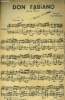 Don Fabiano / El vizir pour piano, accordéon, violon, saxo alto mi b , contre basse,. Sauton Etienne,Margelli Dino