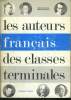 LES AUTEURS FRANCAIS DES CLASSES TERMINALES. PROGRAMES DU 20 AOÛT 1965.. PIERRE BRUNEL, DENIS HUISMAN
