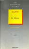 LE MENON. TEXTE INTEGRAL. NOTES ET COMMENTAIRES DE B. PIETTRE.. PLATON