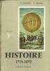 HISTOIRE 1715-1870. 3e. PROGRAMME DE 1963.. E. PERSONNE, P. MENARD