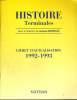 HISTOIRE TERMINALES. VERS UN NOUVEAU MONDE. LIVRET D'ACTUALISATION 1992/1993. J. MARSEILLE