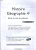 HISTOIRE GEOGRAPHIE 4e. EXTRAIT DU LIVRE DU PROFESSEUR. NOUVEAU PROGRAMME 1998.. COLLECTIF