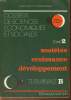 DOSSIERS DE SCIENCES ECONOMIQUES ET SOCIALES. TOME 2. SOCIETES, CROISSANCE, DEVELOPPEMENT. TERMINALES B.. CENDRON, ECHAUDEMAISON, LAGRANGE