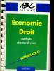 ECONOMIE, DROIT. TERMINALE G. METHODES. RESUMES DE COURS.. J.L. CHARRON, H. ECOFFET, Y. JEANEAU, B. MARTORY..