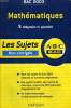 MATHEMATIQUES S, OBLIGATOIRE ET SPECIALITE. BAC 2003. LES SUJETS NON CORRIGES.. CHRISTIAN LIXI