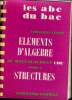 ELEMENTS D'ALGEBRE. TOME I. STRUCTURES. EDITION 1971. BACCALAUREAT CDE.. CHRISTIAN CORNE