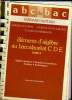 ELEMENTS D'ALGEBRE AU BACCALAUREAT C, D, E. TOME 2 : ALGEBRE LINEAIRE, NOMBRES COMPLEXES, ANALYSE, STATISTIQUES.. C. CORNE, J. LEVY-LE BLOND, C. ...