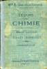LECONS DE CHIMIE - PROGRAMME DES ECOLES NORMALES DU 18 AOUT 1920 - PREMIERE ANNEE - BREVET SUPERIEUR. B.GAUTHIER - ECHARD