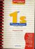 INTERROS DES LYCEES 1ER S - PHYSIQUE - CHIMIE - PROGRAMME 2001 - LES VRAIES INTERROS ECRITES DONNEES PAR VOS PROFS DANS LES LYCEES DE FRANCE - LE ...