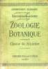 ZOOLOGIE BOTANIQUE - ENSEIGNEMENT SECONDAIRE - CLASSE DE SIXIEME. EISENMENGER - COUPIN
