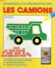 DESSINONS,COLORIONS,EFFACONS LES CAMIONS - 4 PASTELS - 1 TABLEAU MAGIQUE - 6 ENGINS DETACHABLES - 1 CHIFFON POUR EFFACER. I. COMTET