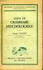 ESSAI DE GRAMMAIRE PSYCHOLOGIQUE - BIBLIOTHEQUE DE PHILOSOPHIE CONTEMPORAINE FONDEE PAR FELIX ALCAN. G. GALICHET