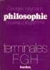 PHILOSOPHIE, CLASSES TERMINALES F8, G, H. HEYMANN GEORGES