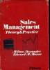 SALES MANAGEMENT THEORY AND PRACTICE. MILTON ALEXANDER, EDWARD M. MAZZE