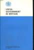 LOCAL GOVERNMENT IN BRITAIN. PREPARED FOR BRITISH INFORMATION SERVICES. COLLECTIF
