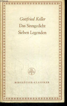 DAS SINNGEDICHT. SIEBEN LEGENDEN.. GOTTFRIED KELLER