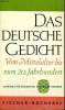 DAS DEUTSCHE GEDICHT. VON MITTERLALTER BIS ZUM 20. JAHRHUNDERT.. EDGAR HEDERER