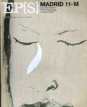 EL PAIS SEMANAL, NUMERO 1.437, DOMINGO 11 DE ABRIL DE 2004. MADRID 11-M. EL PINTOR MIQUEL BARCELO HA ELABORADO ESTA PORTADA PARA UN NUMERO ESPECIAL ...