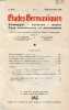 ETUDES GERMANIQUES, 4e ANNEE, N° 16, OCT.-DEC. 1949, ALLEMAGNE, AUTRICHE, SUISSE, PAYS SCANDINAVES ET NEERLANDAIS (Sommaire: Milosz et Hölderlin, par ...