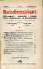 ETUDES GERMANIQUES, 7e ANNEE, N° 26-27, AVRIL-SEPT. 1952, ALLEMAGNE, AUTRICHE, SUISSE, PAYS SCANDINAVES ET NEERLANDAIS (Sommaire: Guillaume de ...