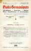 ETUDES GERMANIQUES, 10e ANNEE, N° 39, JUILLET-SEPT. 1955, ALLEMAGNE, AUTRICHE, SUISSE, PAYS SCANDINAVES ET NEERLANDAIS (Sommaire: HOMMAGE A ALFRED ...