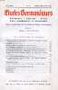 ETUDES GERMANIQUES, 19e ANNEE, N&deg; 76, OCT.-DEC. 1964, ALLEMAGNE, AUTRICHE, SUISSE, PAYS SCANDINAVES ET NEERLANDAIS (Sommaire: DE L’HUMANISME AU ...