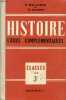 HISTOIRE, DE 1815 A 1939, CLASSE DE 3e DES COURS COMPLEMENTAIRES. HALLYNCK P., BRUNET M.