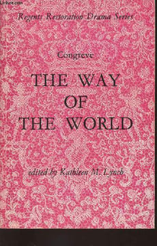 The way of the world. Congreve William